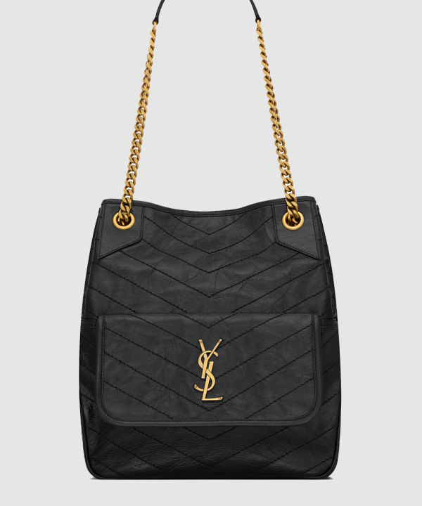 [SAINT LAURENT-생로랑]빈티지 가죽 소재 NIKI Multipocket 쇼핑 백 862295