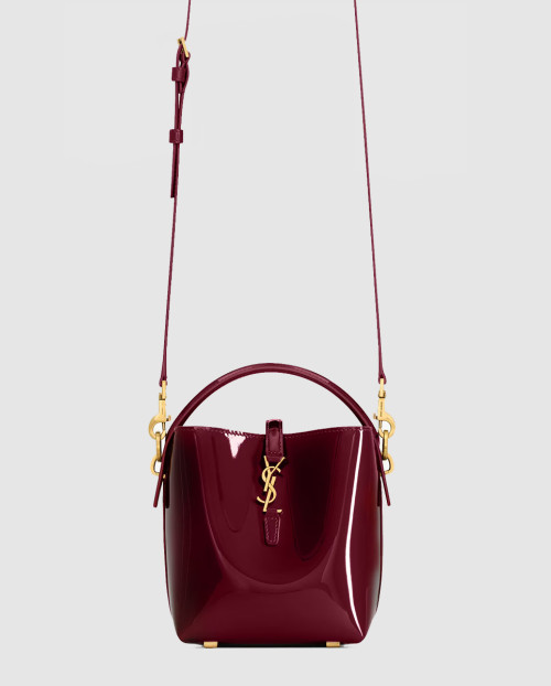 [SAINT LAURENT-생로랑]페이턴트 가죽 소재의 LE 37 미니백 765870