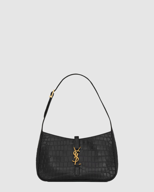 [SAINT LAURENT-생로랑]유광 크로커다일 엠보싱 가죽 소재의 LE 5 À 7 호보 백 657228
