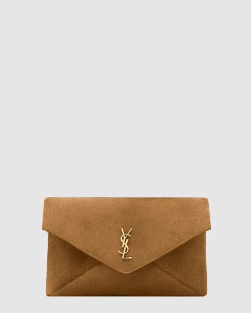 [SAINT LAURENT-생로랑]스웨이드 소재 CASSANDRE 라지 엔벨로프 파우치 769307