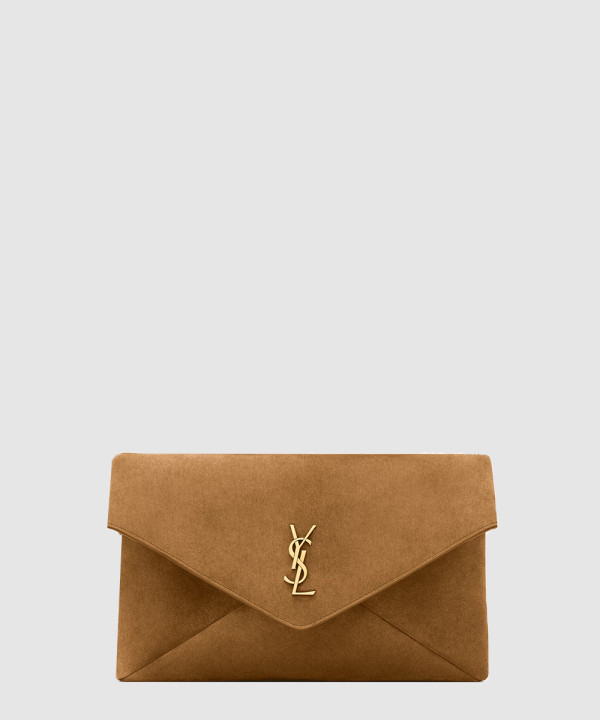 [SAINT LAURENT-생로랑]스웨이드 소재 CASSANDRE 라지 엔벨로프 파우치 769307
