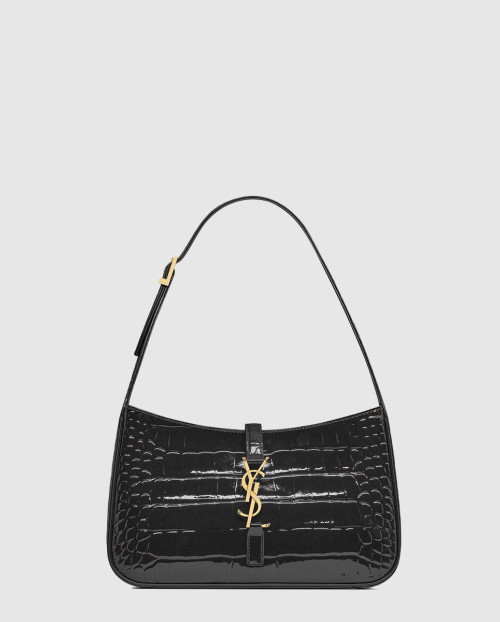 [SAINT LAURENT-생로랑]LE 5~7 악어 무늬 에나멜 가죽 657228