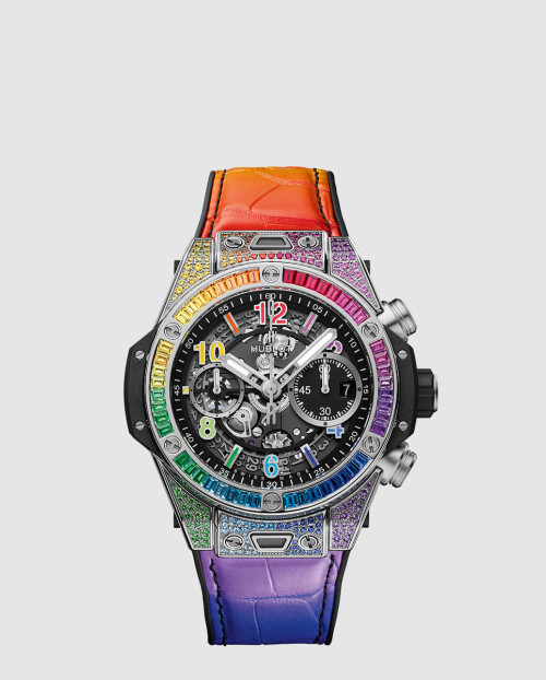 [HUBLOT - 위블로]유니코 티타늄 레인보우 42