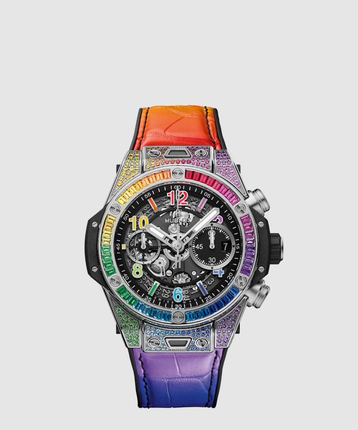 레플리카|이미테이션 hublot-위블로유니코-티타늄-레인보우-42