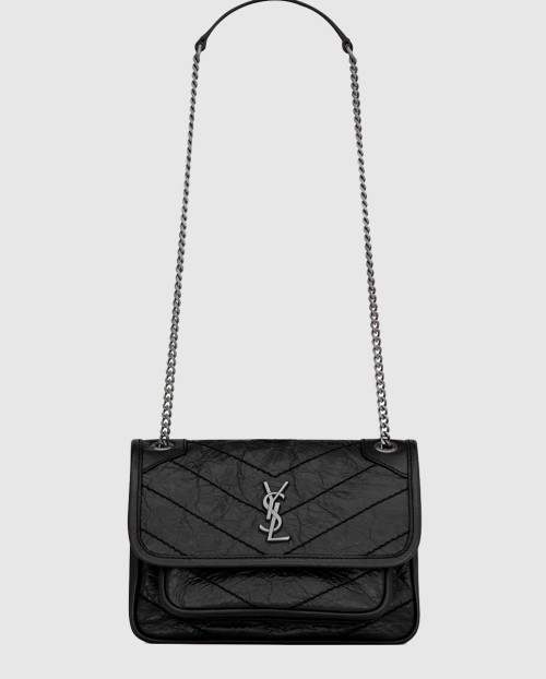 [SAINT LAURENT-생로랑]빈티지 가죽 소재의 니키 미니 846087
