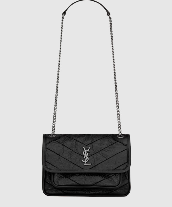 [SAINT LAURENT-생로랑]빈티지 가죽 소재의 니키 미니 846087