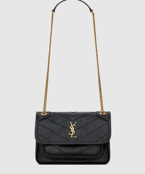 [SAINT LAURENT-생로랑]빈티지 가죽 소재의 니키 미니 846087