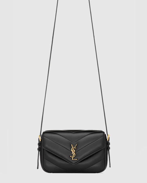 [SAINT LAURENT-생로랑]MATELASSÉ 양가죽 LOULOU 토이 크로스바디 873156