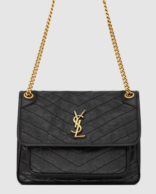 [SAINT LAURENT-생로랑]빈티지 가죽 소재의 NIKI 미디엄 사이즈입니다 633184