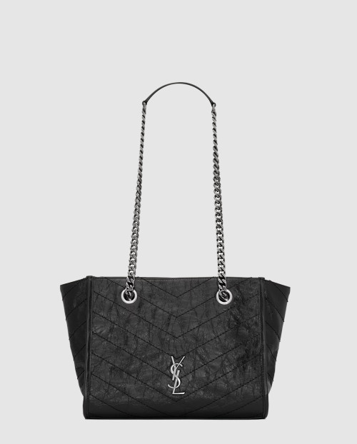 [SAINT LAURENT-생로랑]빈티지 가죽으로 만든 니키 스몰 쇼핑 872680