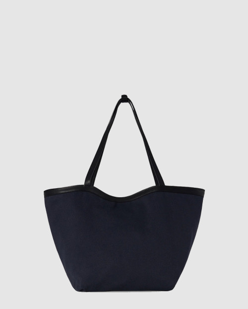 [THE ROW-더로우]Park Tote Three Canvas 코튼 캔버스 가죽 백 W1892W