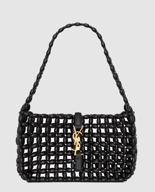 [SAINT LAURENT-생로랑]우드 비즈 소재 LE 5 À 7 백 862997