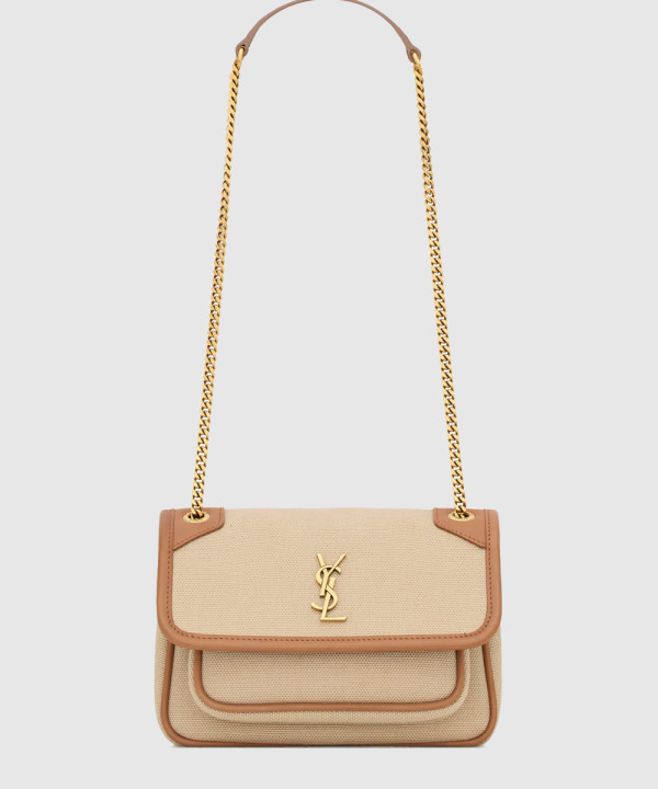 [SAINT LAURENT-생로랑]캔버스 및 가죽 소재 NIKI 미니 백 828736