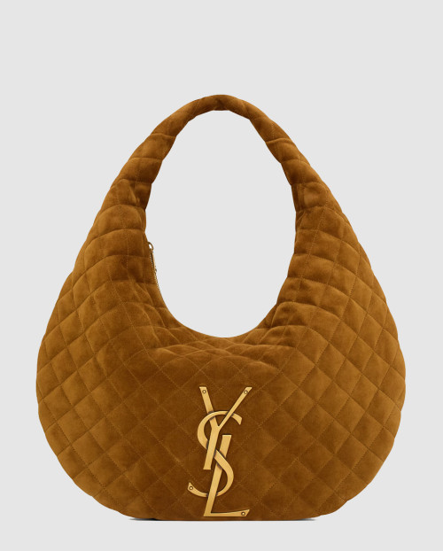 [SAINT LAURENT-생로랑]ICARE 퀼팅 스웨이드 호보백 858160