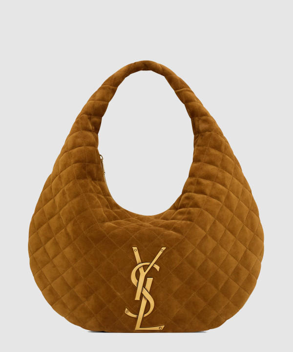 [SAINT LAURENT-생로랑]ICARE 퀼팅 스웨이드 호보백 858160