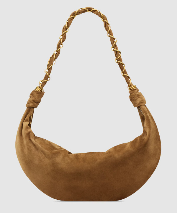 [SAINT LAURENT-생로랑]스웨이드 소재 AMALIA 호보 862210
