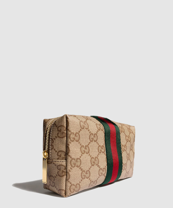 [GUCCI-구찌]웹 디자인의 중간 크기 화장품 케이스 876050