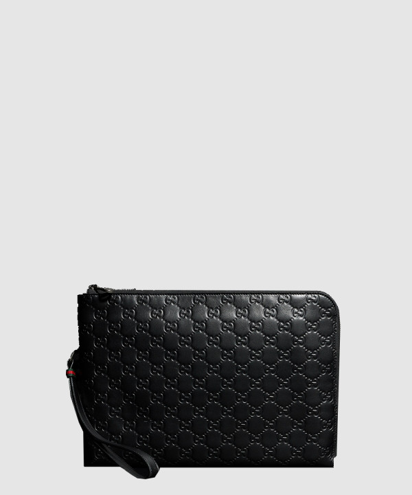 [GUCCI-구찌]GG 엠블럼 미디엄 파우치 ‎850223