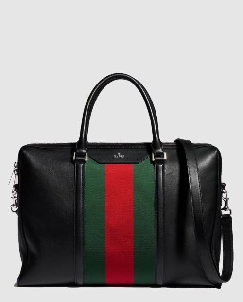 [GUCCI-구찌]메가 웹 상표 중형 서류 가방 ‎A0007X