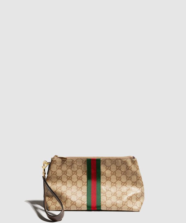 [GUCCI-구찌]웹이 있는 소형 GG 파우치 ‎875821