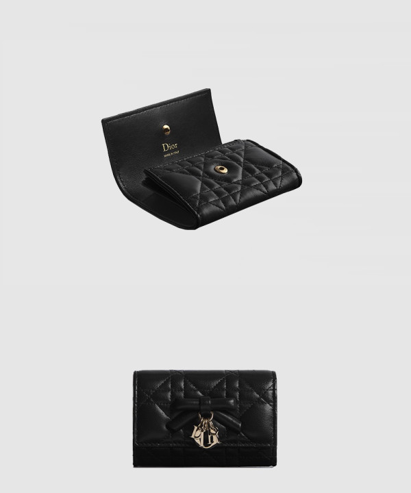 [DIOR-디올]레이디 디올 글리신 지갑 S2607