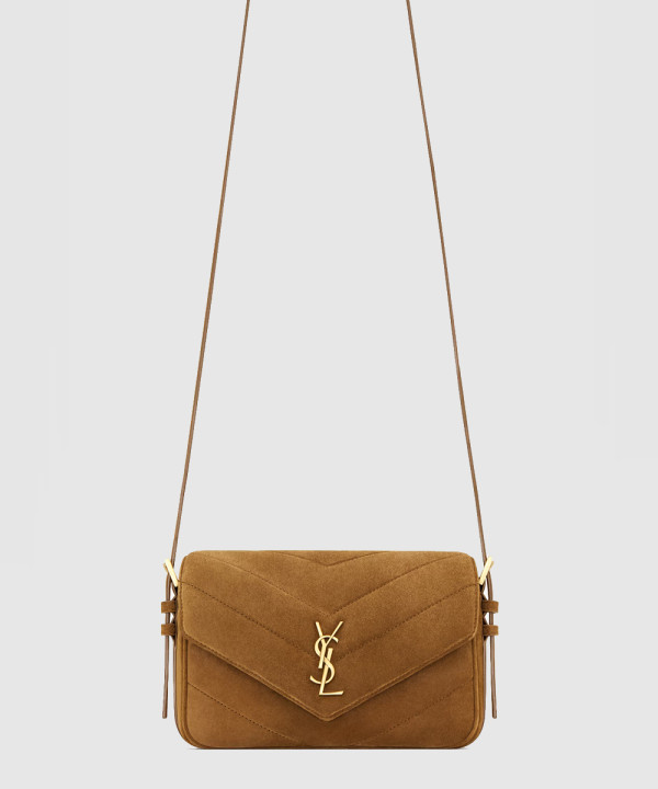 [SAINT LAURENT-생로랑]마틀라세 스웨이드 소재 LOULOU 크로스바디 토이 백 873156