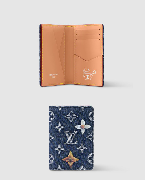 [LOUIS VUITTON-루이비통]모노그램 플라워 데님 포켓 오거나이저 M27560