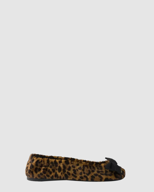 [PRADA-프라다]레오파드 호피 퍼 발레리나 1F322O