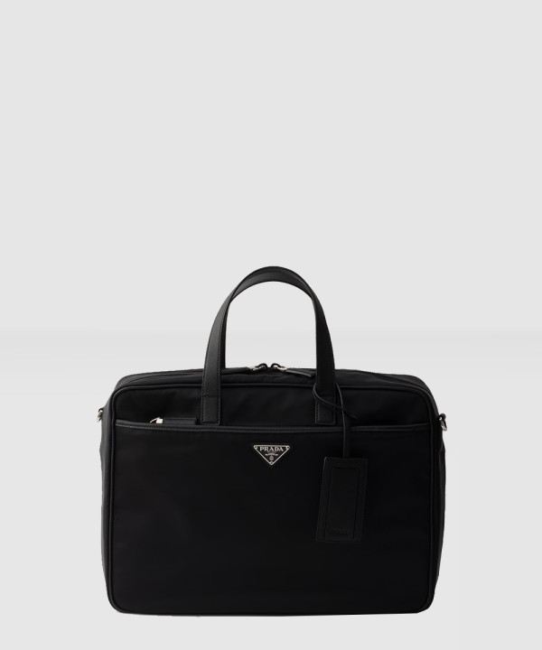 [PRADA-프라다]리나일론 및 사피아노 가죽 브리프케이스 2VE029